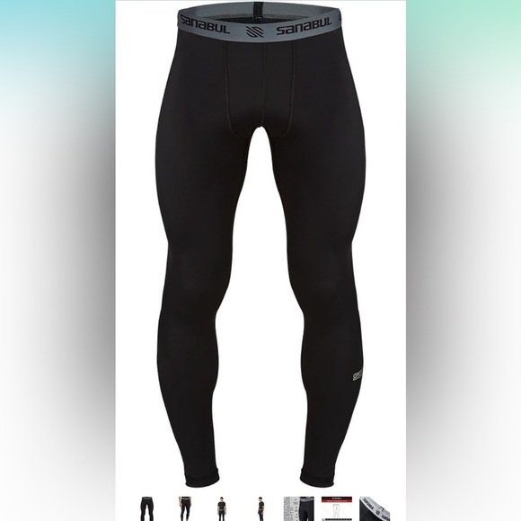 Sanabul Essential Compression Tights Men Jiu Jitsu BJJ - Picture 1 of 7